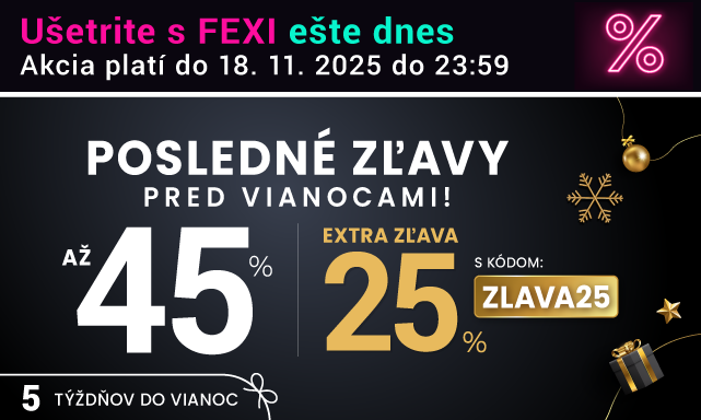 Zľavy až 45 % + naviac zľava 25 %