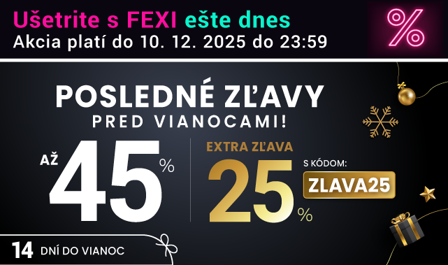 Zľavy až 45 % + naviac zľava 25 %