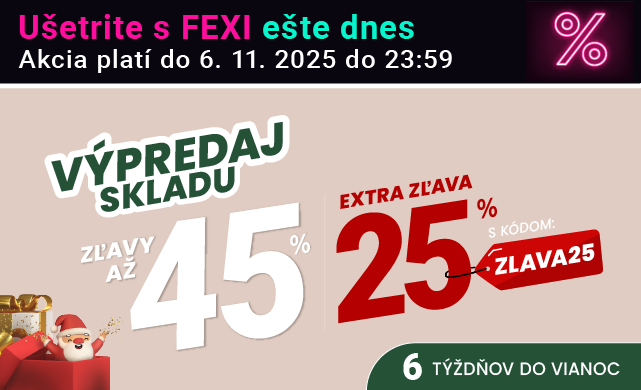 Zľavy až 45 % + naviac zľava 25 %