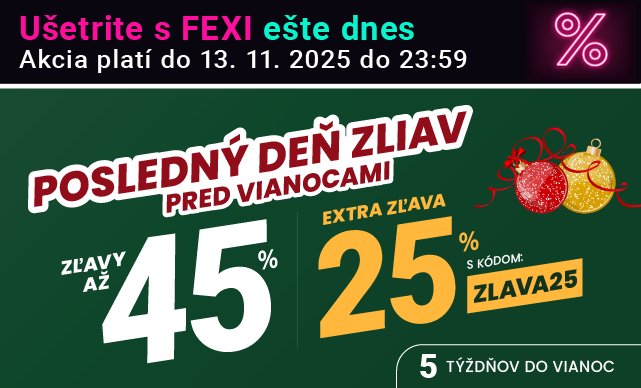 Zľavy až 45 % + naviac zľava 25 %