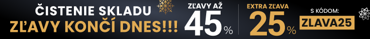 Zľavy až 45 % + naviac zľava 25 %