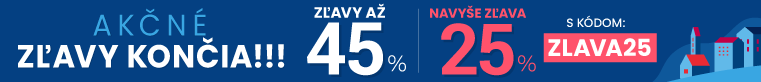 Zľavy až 45 % + naviac zľava 25 %