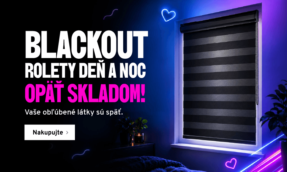 Blackout Rolety Deň a noc opäť na sklade!
