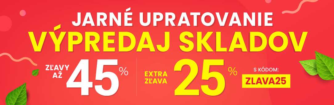 Zľavy až 45 % + naviac zľava 25 %