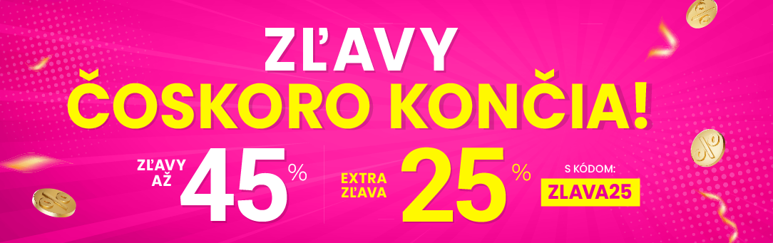 Zľavy až 45 % + naviac zľava 25 %