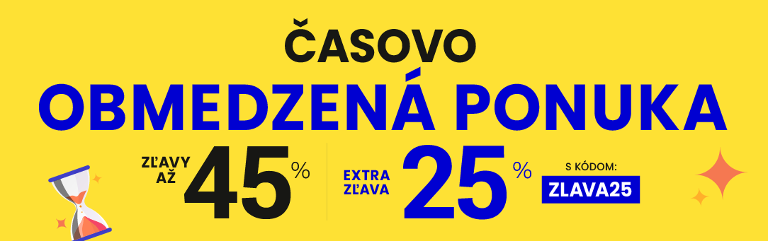 Zľavy až 45 % + naviac zľava 25 %