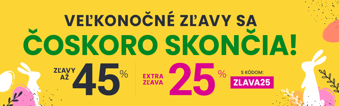 Zľavy až 45 % + naviac zľava 25 %