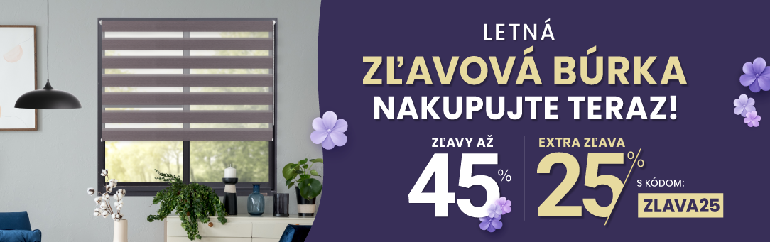 Zľavy až 45 % + naviac zľava 25 %