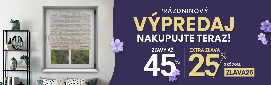 Zľavy až 45 % + Naviac zľava 25 %
