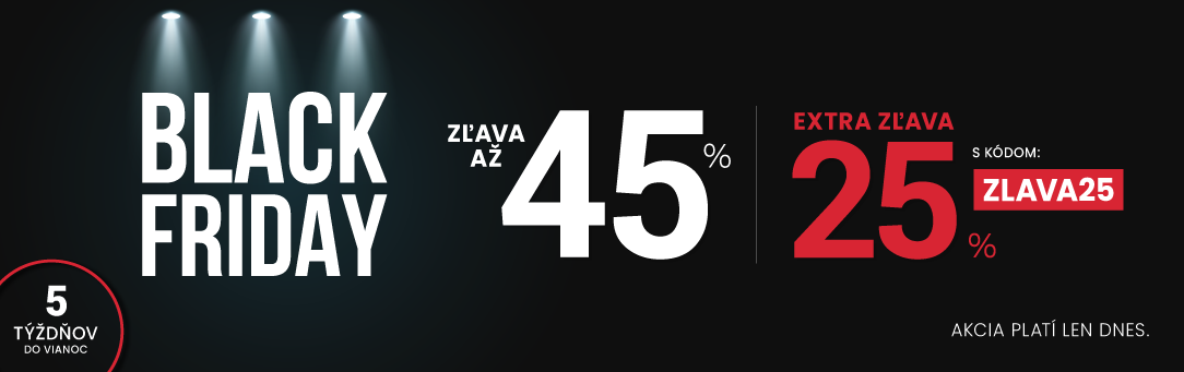 Zľavy až 45 % + naviac zľava 25 %