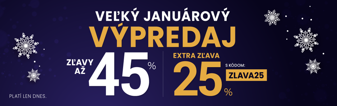 Zľavy až 45 % + naviac zľava 25 %