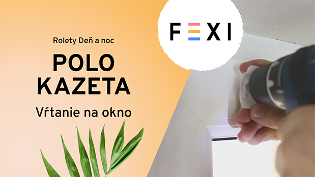 POLO kazeta - Montáž s vŕtaním na okno