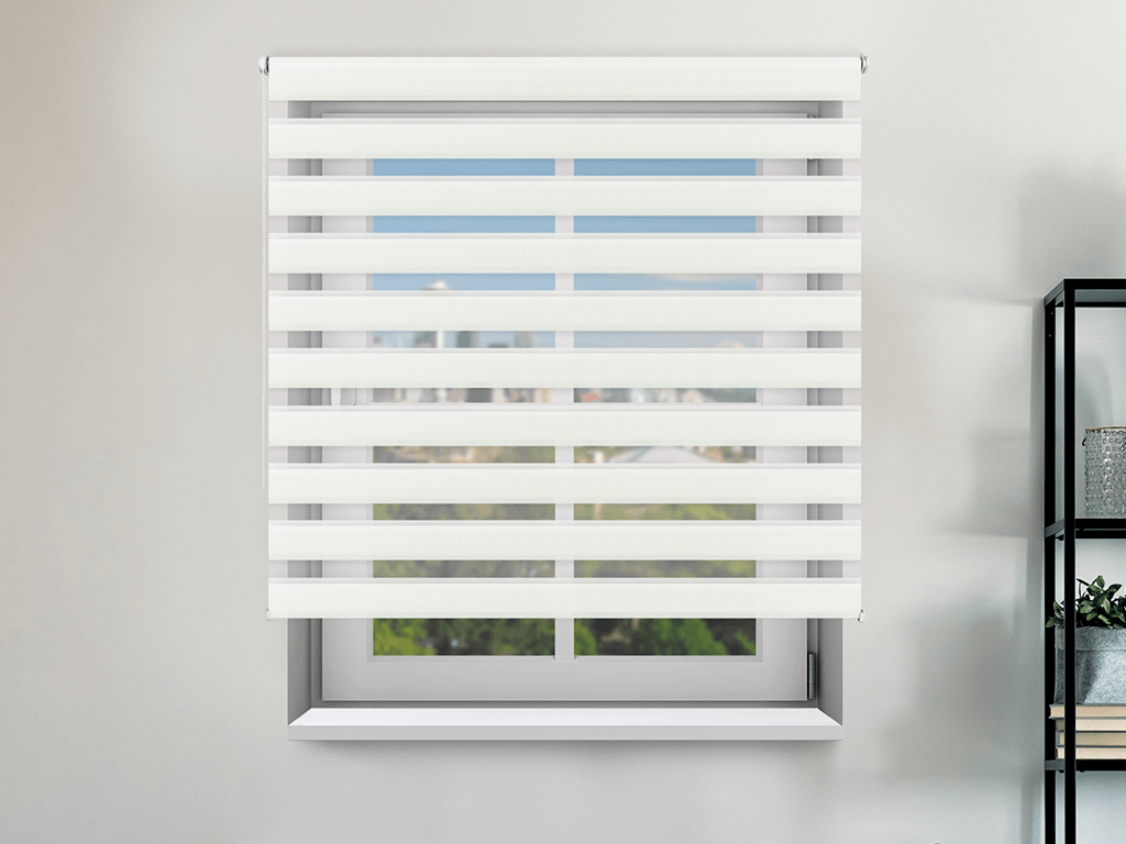 FEXI Roleta Deň a noc, Nature blackout krémová, A 03502 Šírka rolety: 30 cm, Výška rolety: 150 cm, Strana a barva mechanismu: Pravá - Hnedá