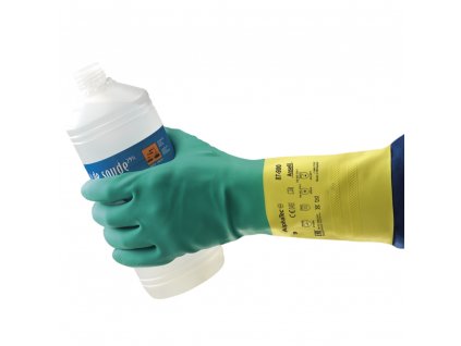 Chemické rukavice Ansell 87-900 Bi-Colour 1/2