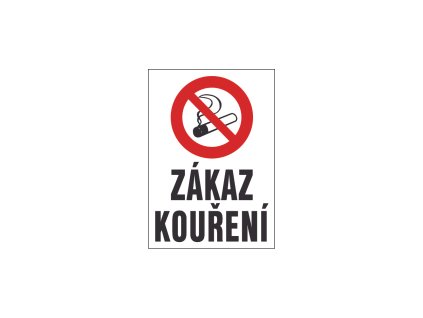 Bezpečnostní tabulka - Zákaz kouření