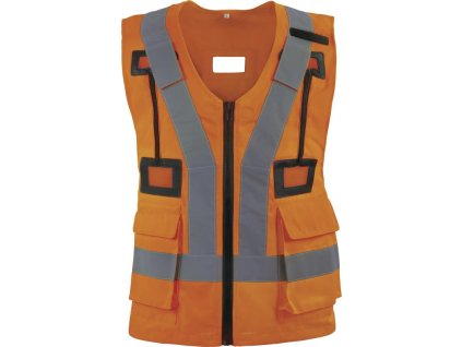 Reflexní vesta Delta Plus HARVESGI - ZÁŘIVĚ ORANŽOVÁ 1/1