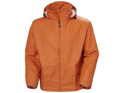 Nepromokavá bunda Helly Hansen VOSS - TMAVĚ ORANŽOVÁ 1/2