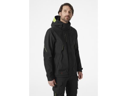 Nepromokavá bunda s kapucí Helly Hansen MAGNI EVOLUTION SHELL - ČERNÁ 1/9