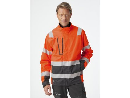 Reflexní strečová bunda Helly Hansen ALNA 2.0 - ORANŽOVÁ/ŠEDÁ EBONY 1/7