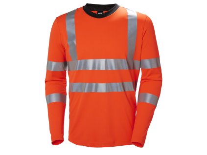 Reflexní tričko s dlouhým rukávem Helly Hansen ADDVIS - ORANŽOVÁ 1/2