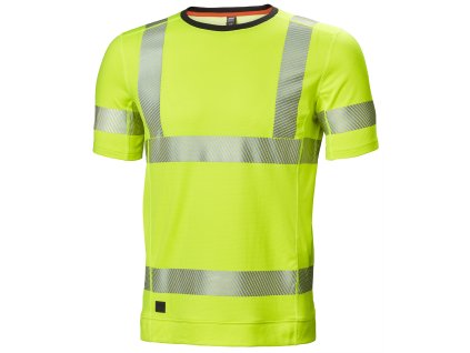 Reflexní tričko s krátkým rukávem Helly Hansen ICU LIFA ACTIVE - ŽLUTÁ 1/2