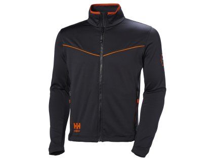 Strečová mikina na zip Helly Hansen CHELSEA EVOLUTION - ČERNÁ 1/2