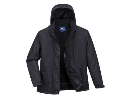 Bunda s kapucí Portwest Limax Insulated - ČERNÁ 1/2