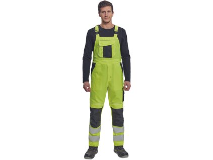 Kalhoty s laclem Červa MAX VIVO HI-VIS - ŽLUTÁ/ČERNÁ 1/5