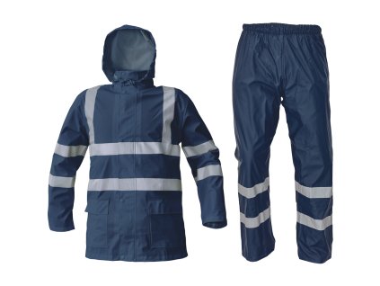 Nepromokavý komplet bundy a kalhot Červa SIRET - NAVY 1/3