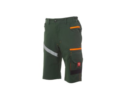 Strečové kraťasy Payper NEXT 4W SHORTS - LESNÍ ZELENÁ/ČERNÁ 1/1