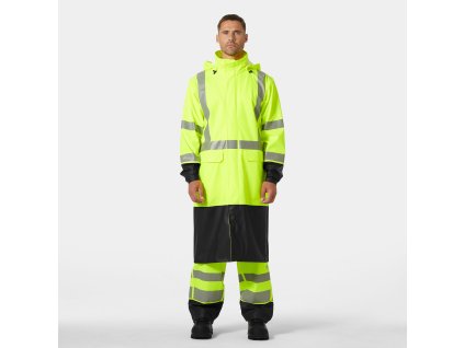 Nepromokavý reflexní plášť s kapucí Helly Hansen ADDVIS - ŽLUTÁ/EBEN 1/8