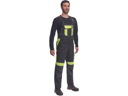 Kalhoty s laclem Červa MAX VIVO - ČERNÁ/ŽLUTÁ 1/5