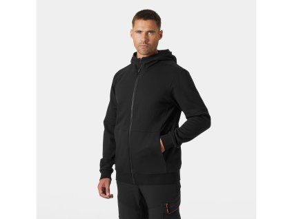 Mikina na zip s kapucí Helly Hansen EVO - ČERNÁ 1/6