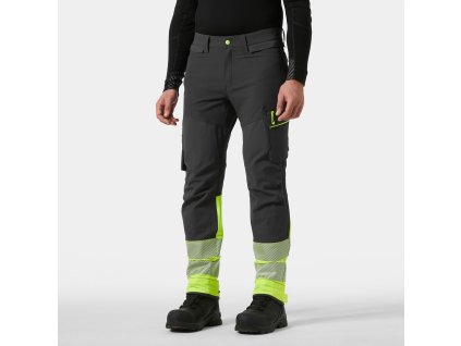 Reflexní kalhoty Helly Hansen ICU BRZ HH CONNECT HI-VIS CLASS 1 - ŽLUTÁ/EBONY 1/9