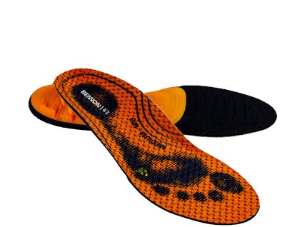 Vložky do bot Bennon ORTHOCOMFORT ESD Medium Mid Insole - ORANŽOVÁ 1/6
