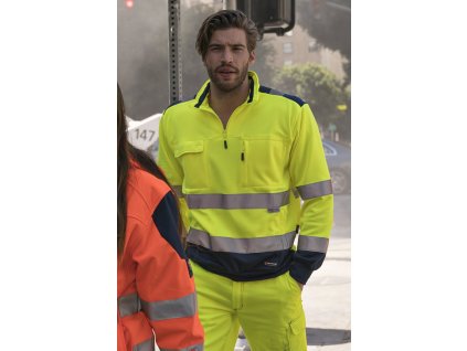 Reflexní mikina se zipem ke krku Payper Vision