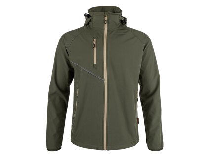 Softshellová bunda s kapucí Bennon FORCE green/sand 1/12