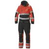 Nepromokavá reflexní kombinéza s kapucí Helly Hansen ALNA 2.0 SHELL - ČERVENÁ/ŠEDÁ EBONY 1/1