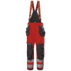 Nepromokavé reflexní kalhoty s laclem Helly Hansen ALNA 2.0 SHELL CONSTRUCTION CLASS 2 - ČERVENÁ/ŠEDÁ EBONY 1/2
