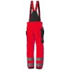 Nepromokavé reflexní kalhoty s laclem Helly Hansen ALNA 2.0 SHELL CONSTRUCTION CLASS 2 - ČERVENÁ/ŠEDÁ EBONY 2/2