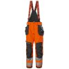 Nepromokavé reflexní kalhoty s laclem Helly Hansen ALNA 2.0 SHELL CONSTRUCTION CLASS 2 - ORANŽOVÁ/ŠEDÁ EBONY 6/7
