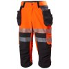 Reflexní 3/4 kalhoty Helly Hansen ICU BRZ CONSTRUCTION PIRATE CLASS 1 - ORANŽOVÁ/ŠEDÁ EBONY 6/7