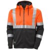 Reflexní mikina na zip s kapucí Helly Hansen ADDVIS CLASS 1 - ORANŽOVÁ/ŠEDÁ EBONY 5/6