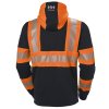 Reflexní mikina na zip s kapucí Helly Hansen ICU - ORANŽOVÁ/ŠEDÁ EBONY 2/2