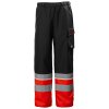 Reflexní nepromokavé kalhoty Helly Hansen UC-ME SHELL CLASS 1 - HI-VIS ČERVENÁ/ŠEDÁ EBONY 5/6