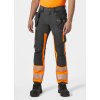 Reflexní strečové kalhoty Helly Hansen ICU CONSTRUCTION PANT CLASS 1 - ORANŽOVÁ/ŠEDÁ EBONY 1/8