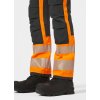 Reflexní strečové kalhoty Helly Hansen ICU CONSTRUCTION PANT CLASS 1 - ORANŽOVÁ/ŠEDÁ EBONY 6/8