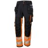 Reflexní strečové kalhoty Helly Hansen ICU CONSTRUCTION PANT CLASS 1 - ORANŽOVÁ/ŠEDÁ EBONY 7/8