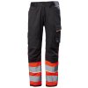 Reflexní strečové kalhoty Helly Hansen UC-ME WORK CLASS 1 - HI-VIS ČERVENÁ/ŠEDÁ EBONY 5/6