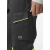 Reflexní strečové kalhoty Helly Hansen UC-ME WORK CLASS 1 - HI-VIS ŽLUTÁ/ŠEDÁ EBONY 4/6